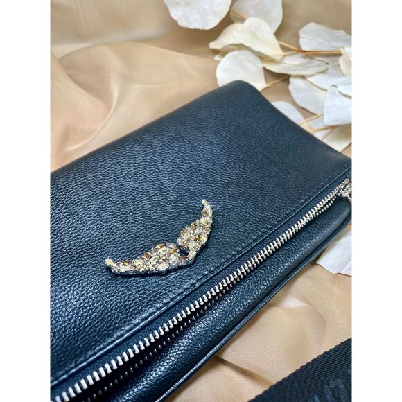 Zadig & Voltaire Rock Clutch Black Leather - Picture 11 of 13